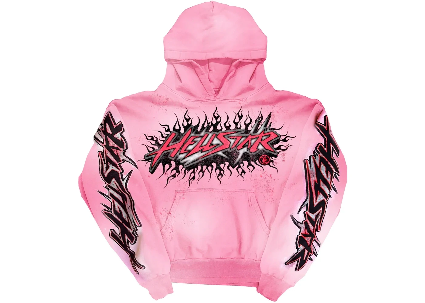 HELLSTAR PINK BRAINWASHED WITHOUT BRAIN HOODIE