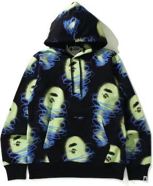BAPE STORM PULLOVER HOODIE BLACK