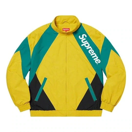 SUPREME PANELED TRACK JACKET LIGHT GOLD