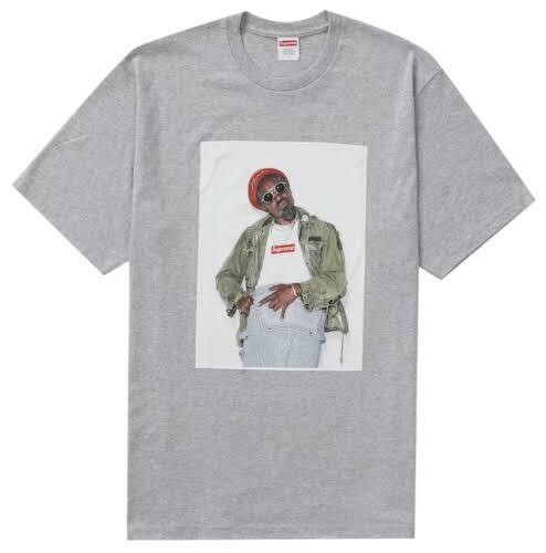 SUPREME HEATHER GREY ANDRE 3000 TEE
