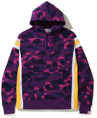 BAPE COLOR CAMO LOGO TAPE PULLOVER PURPLE