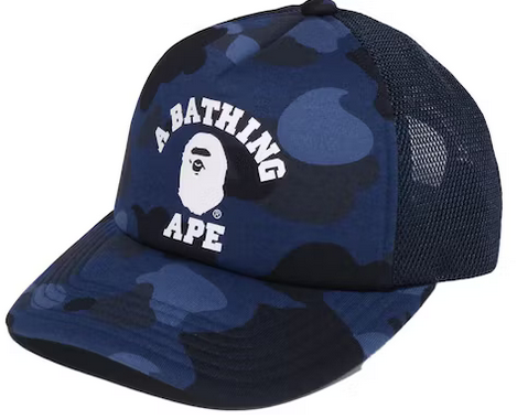 BAPE BLUE COLLEGE TRUCKER O/S