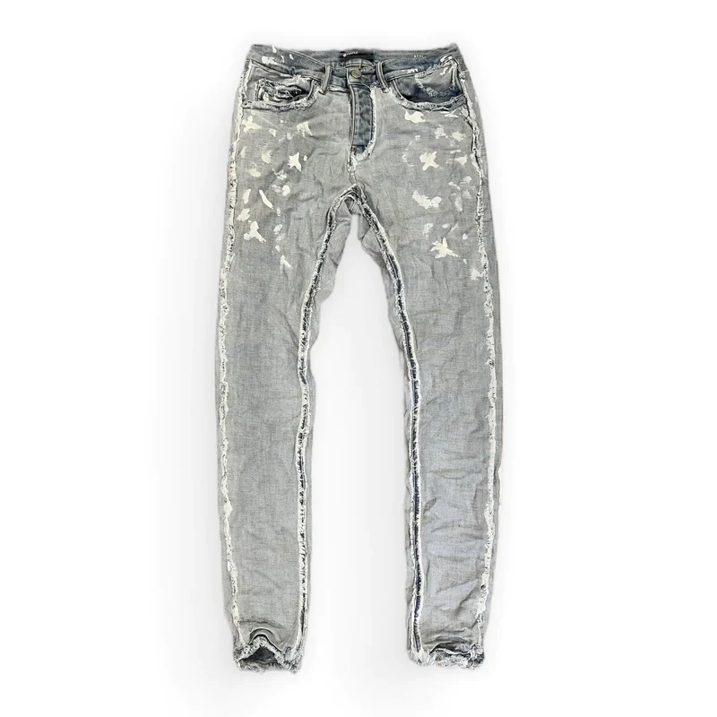PURPLE BRAND GREY INSIDE OUT JEANS