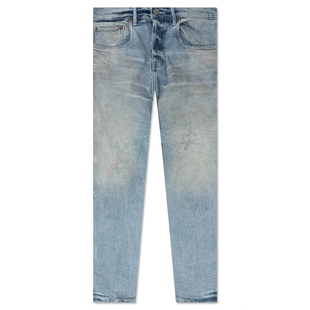 PURPLE BRAND WORN LIGHT INDIGO WASH JEANS