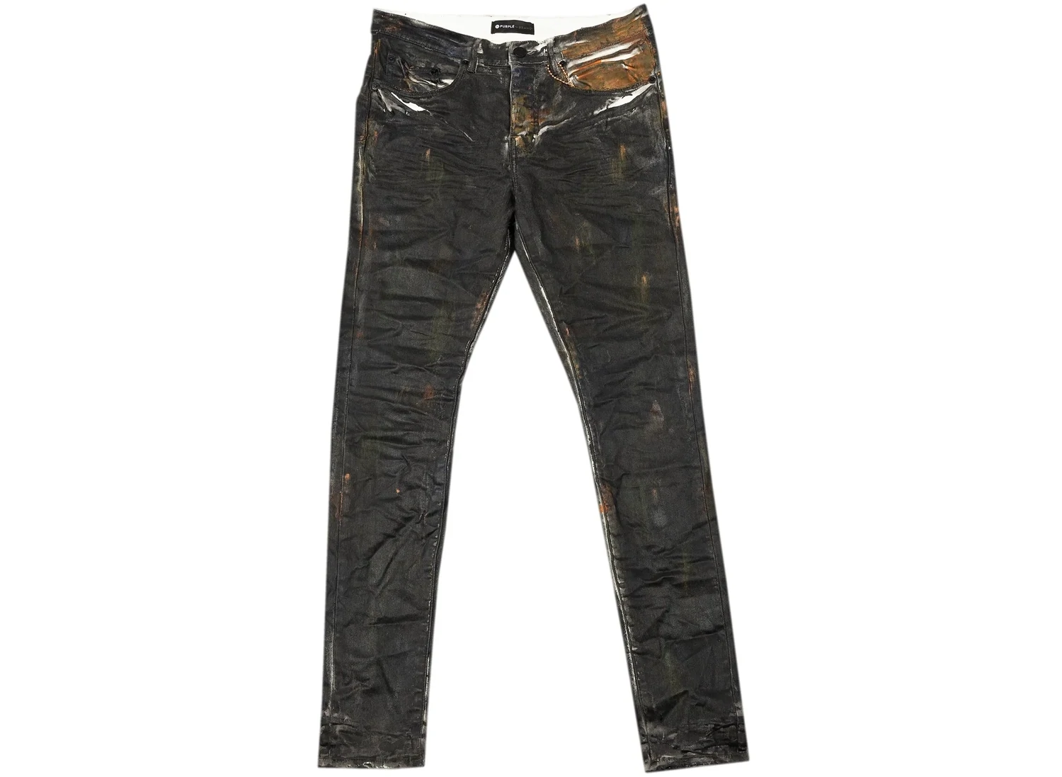 PURPLE BRAND GOLDEN TINT BLACK BLACK TAR JEANS