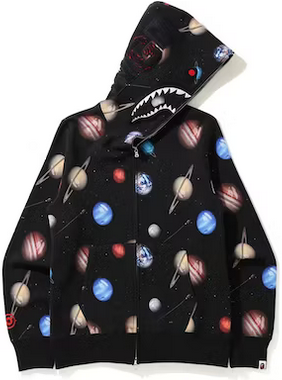 BAPE GALAXY SHARK FULL ZIP