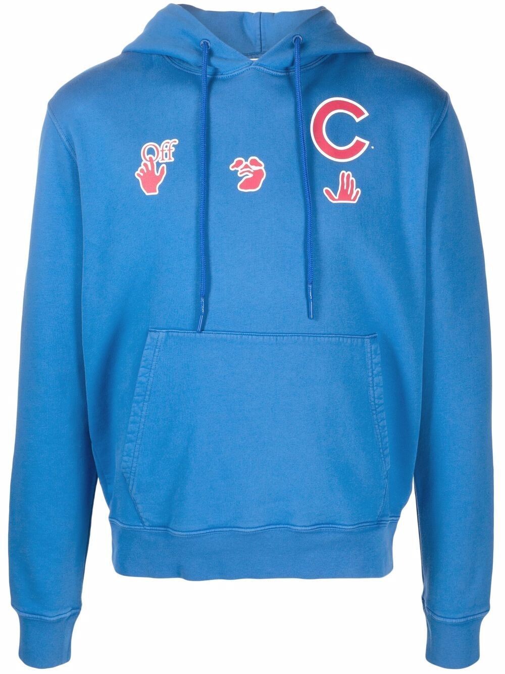OFF WHITE MLB CHICAGO CUBS BLUE/RED HOODIE