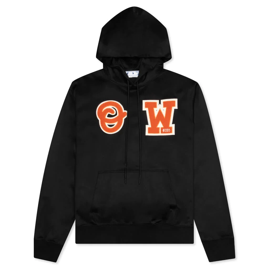 OFF-WHITE LOGO PATCH SLIM FIT HOODIE