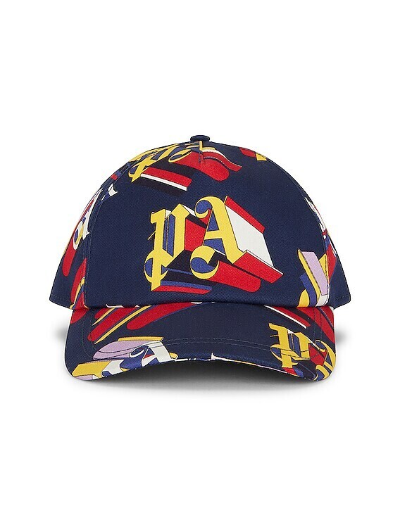PALM ANGELS 3D LOGO CAP BLUE/RED