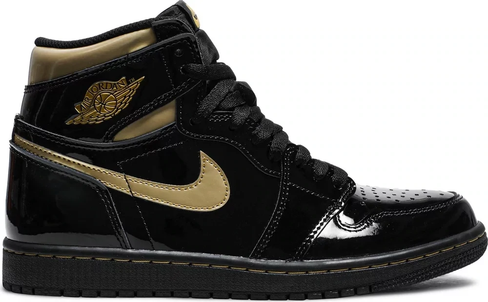 AJ 1 BLACK METALLIC GOLD