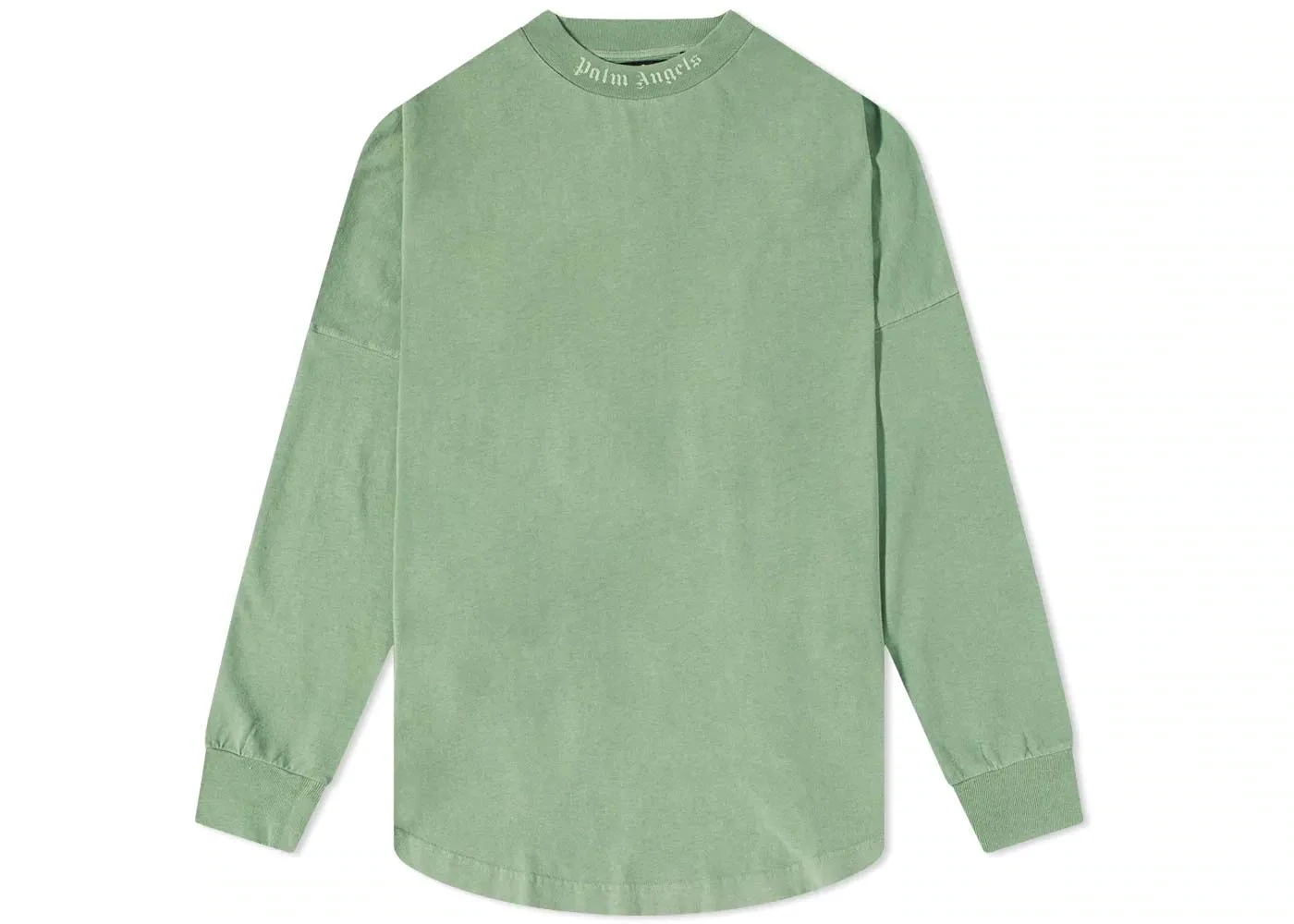 PALM ANGELS CLASSIC LOGO OVER TEE L/S GREEN