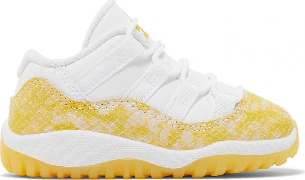 AJ 11 LOW YELLOW SNAKESKIN TD