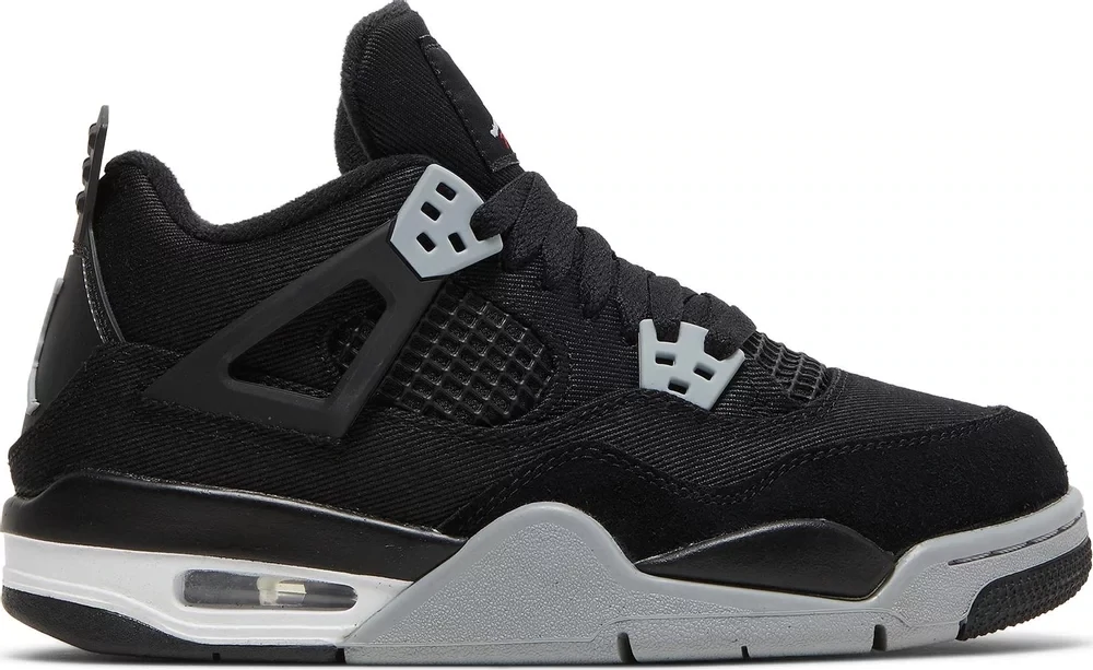 AJ 4 BLACK CANVAS GS