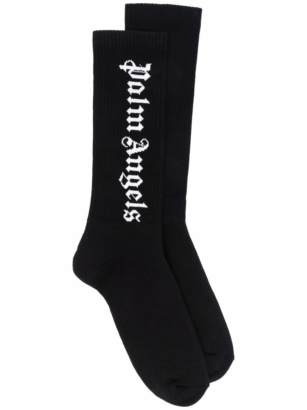 PALM ANGELS COLLEGE SOCKS WHITE/BLACK