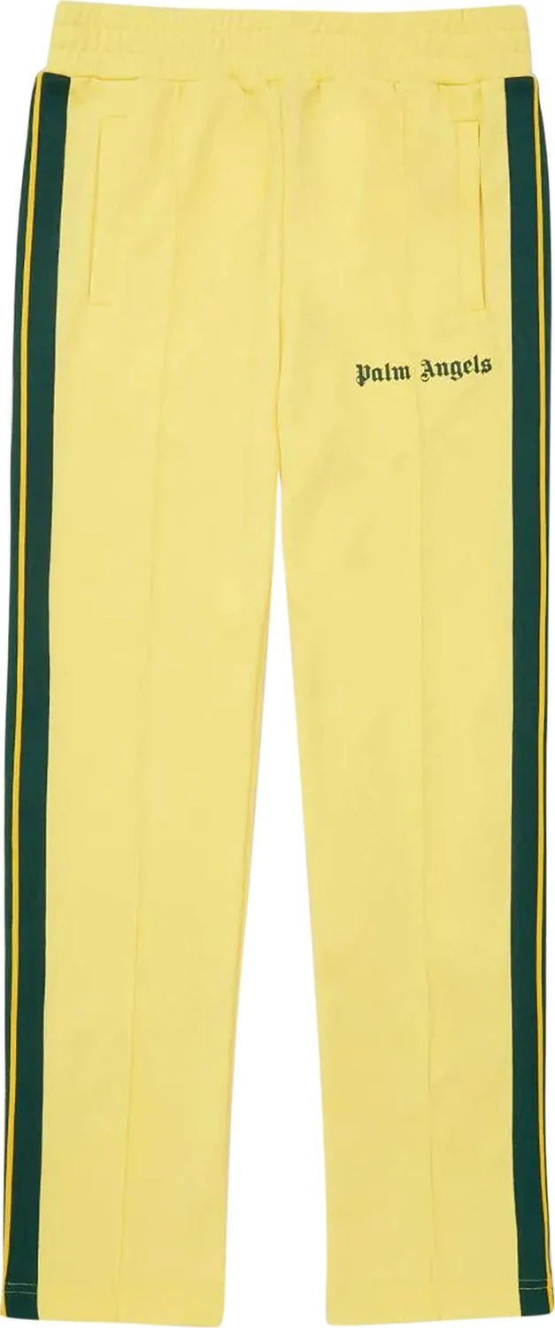 PALM ANGELS CLASSIC TRACK PANTS YELLOW GREEN