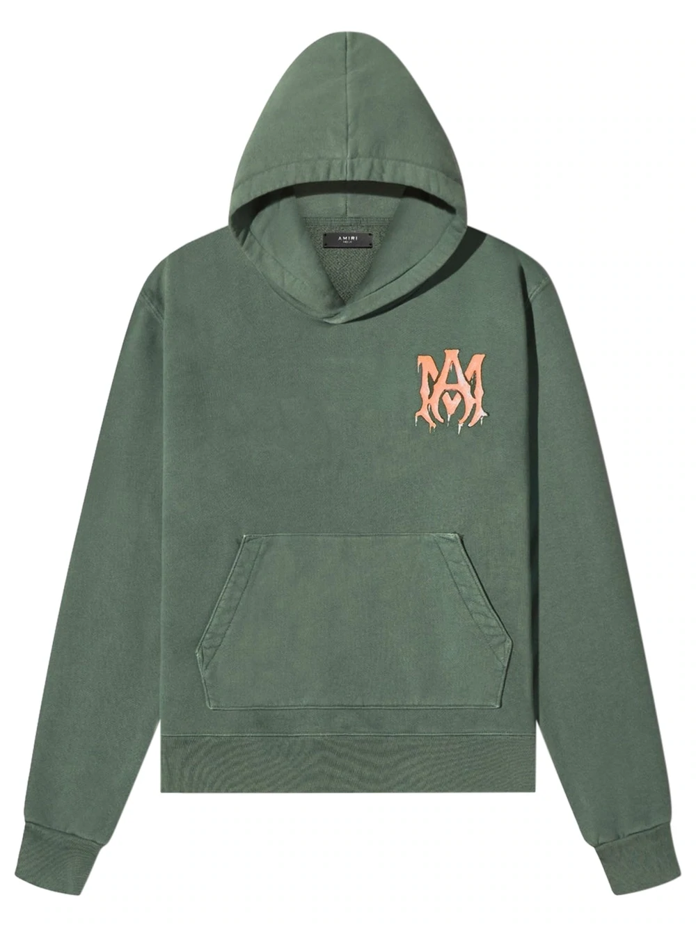AMIRI WATER COLOR MA HOODIE GREEN/PEACH