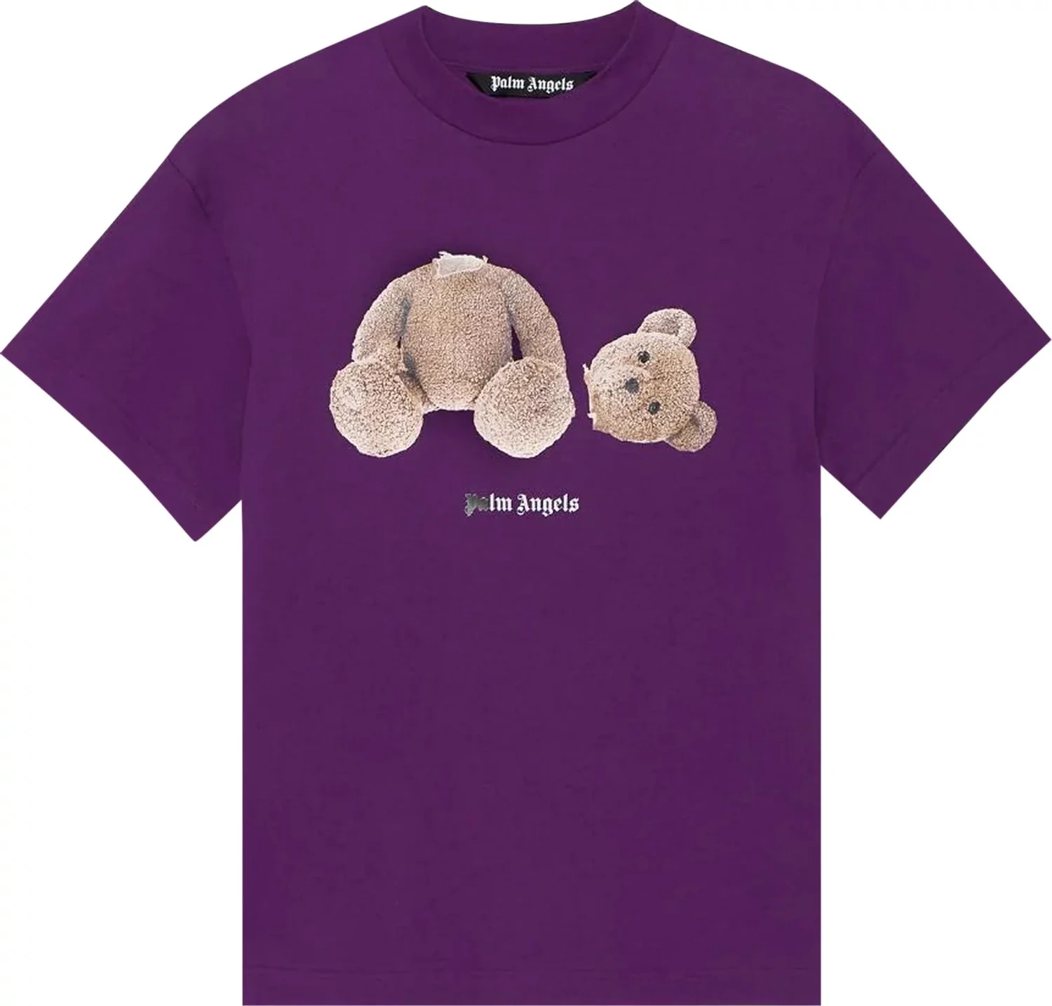 PALM ANGELS CLASSIC BEAR TEE PURPLE