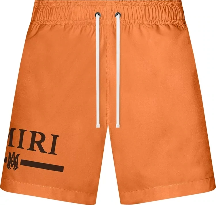 AMIRI ORANGE MA BAR SWIM SHORTS