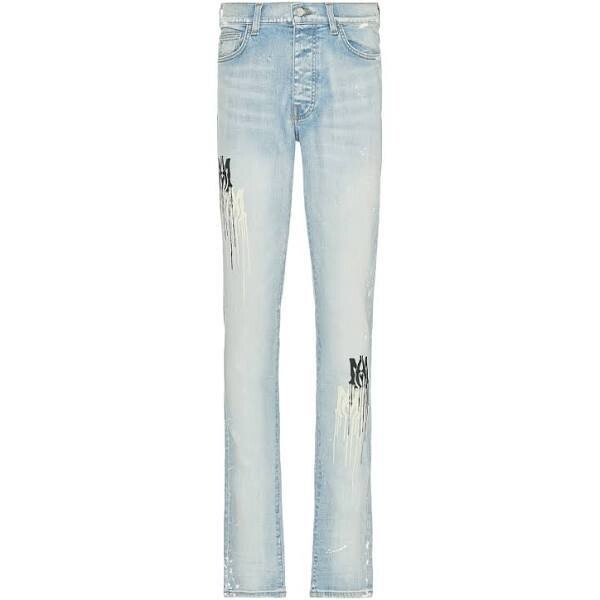 AMIRI BLUE MA STENCIL JEANS