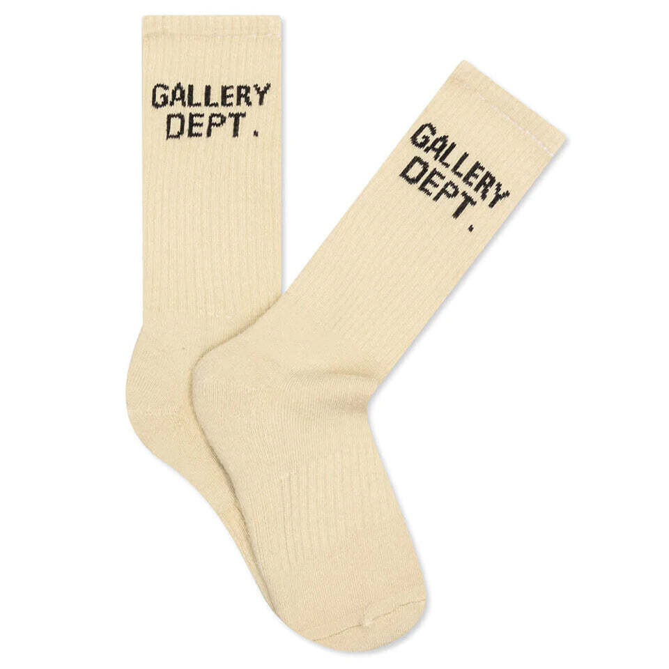 GALLERY DEPT CLEAN CREAM SOCKS O/S