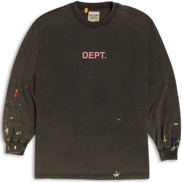 GALLERY DEPT DEPT PAINTED L/S TEE BLACK