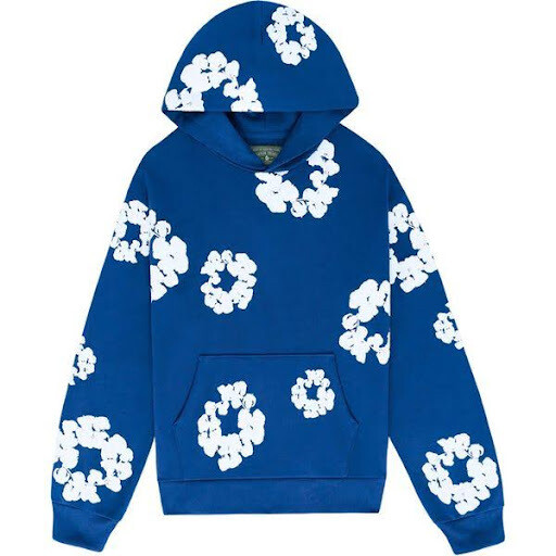 DENIM TEARS THE COTTON WREATH SWEATSHIRT ROYAL BLUE
