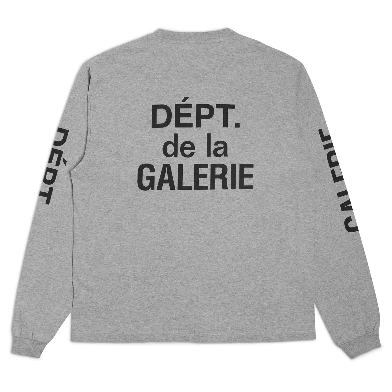 GALLERY DEPT FRENCH COLLECTOR L/S HEATHER GREY TEE