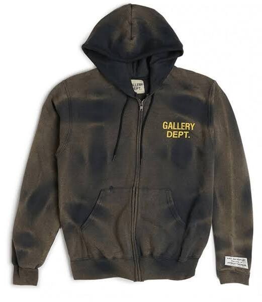 GALLERY SUN FADED ENGLISH LOGO ZIP UP