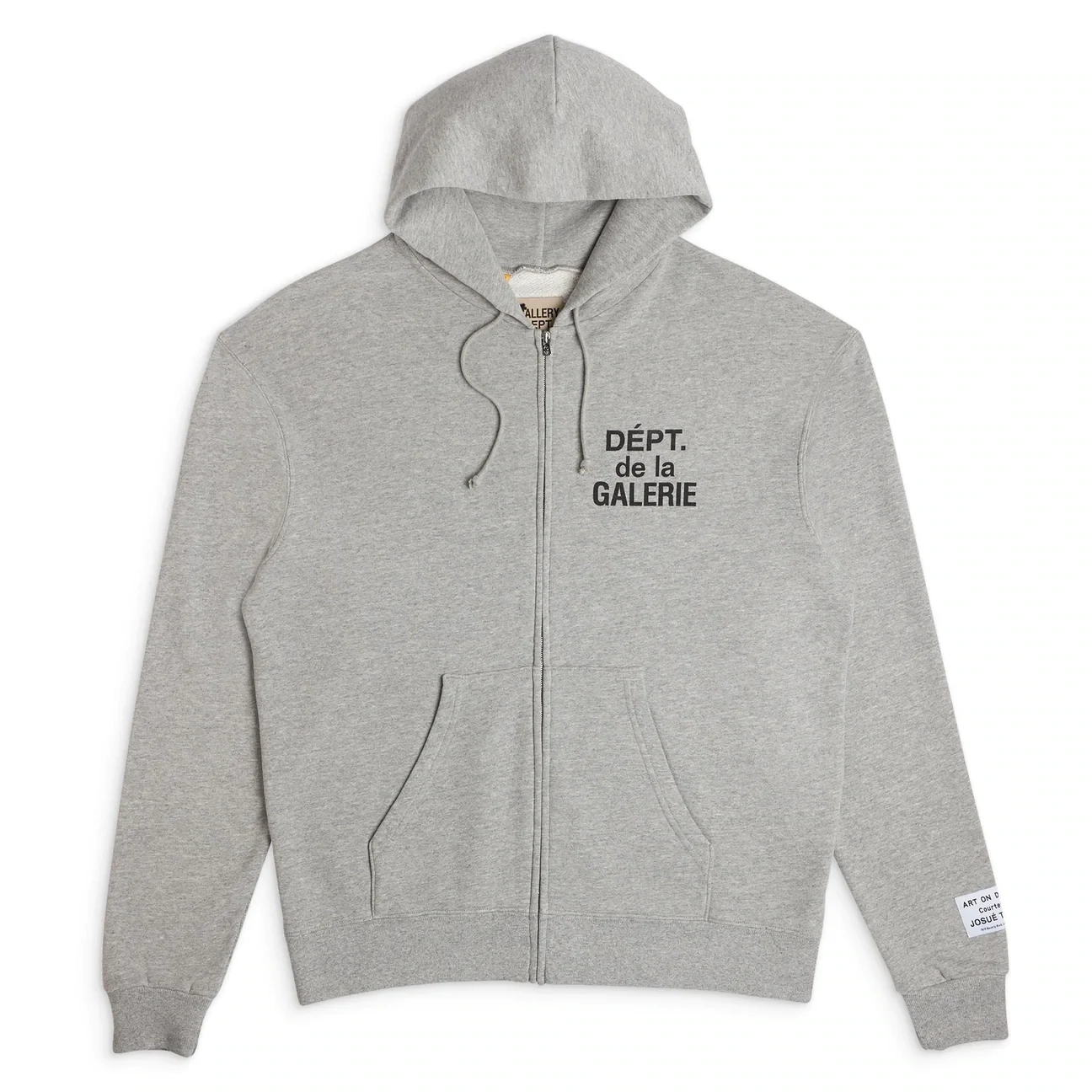 GALLERY DEPT FRENCH ZIP HOODIE HEATHER GREY