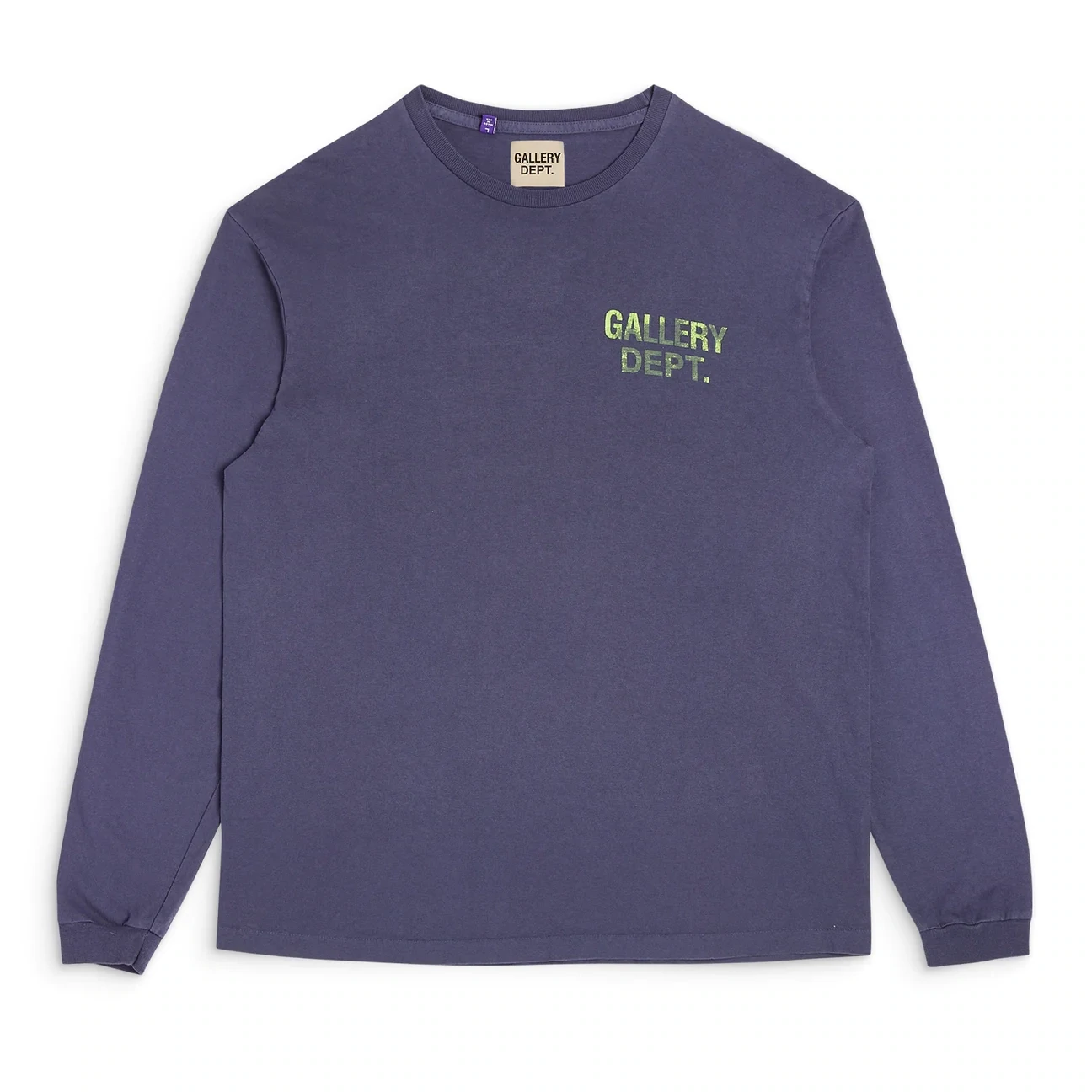 GALLERY DEPT SOUVENIR L/S TEE NAVY/LIME