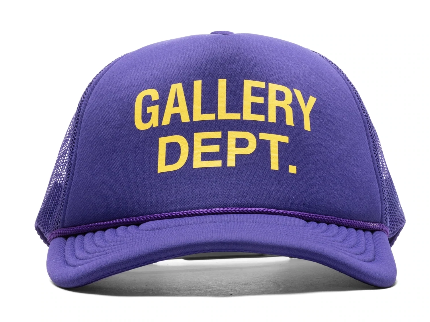 GALLERY DEPT. PURPLE AND YELLOW TRUCKER O/S