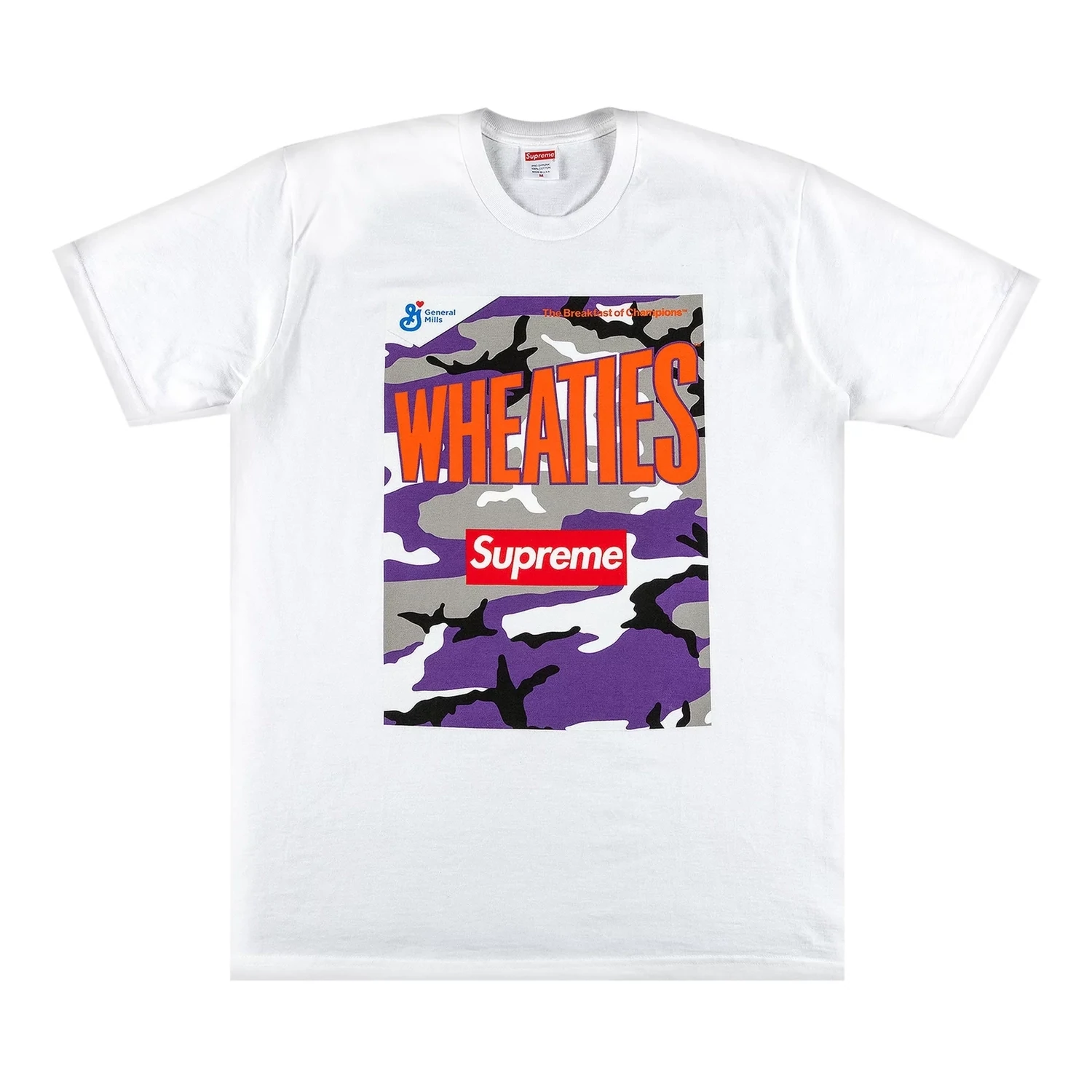 SUPREME WHEATIES TEE WHITE