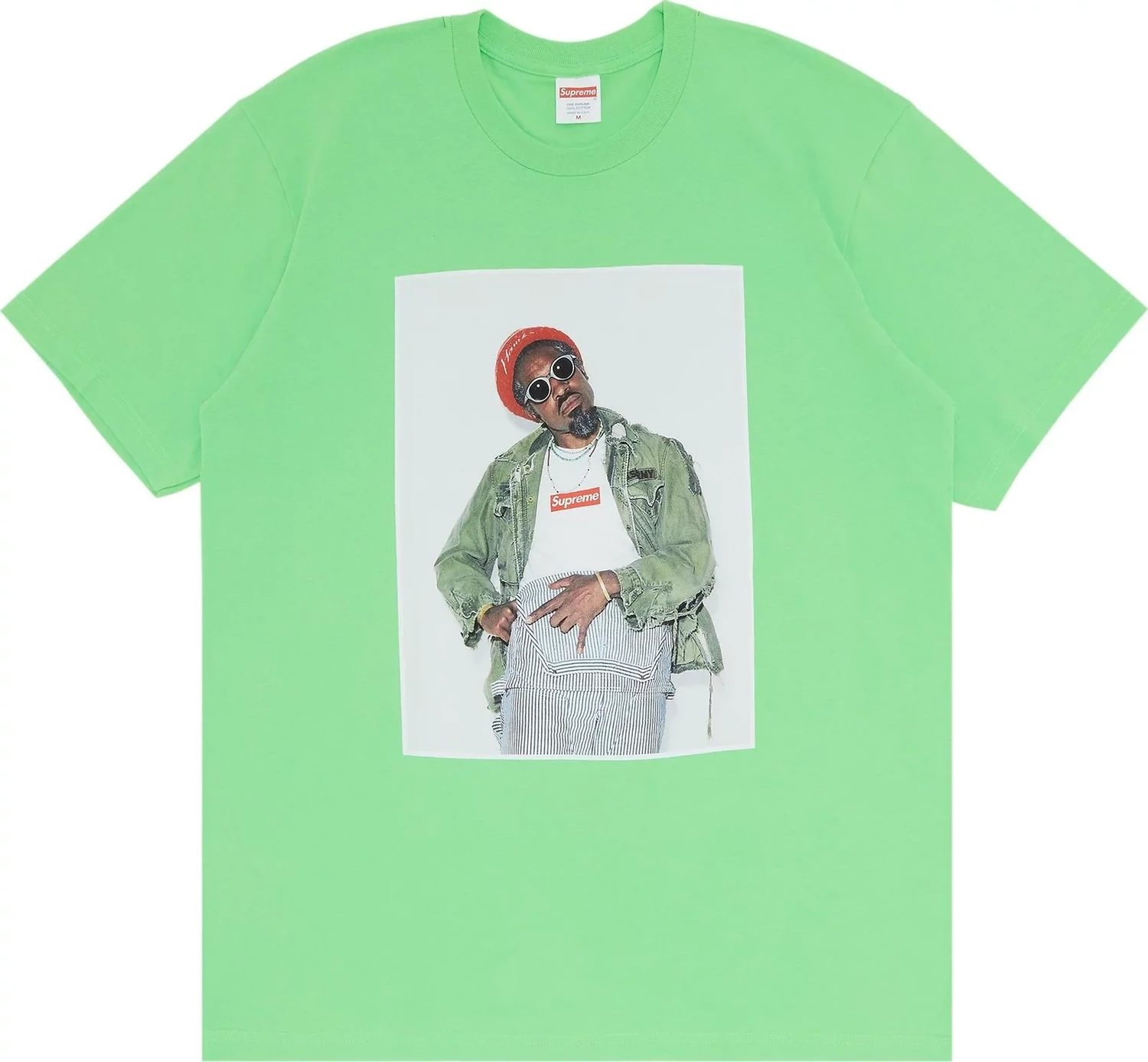 SUPREME ANDRE 3000 TEE LIME