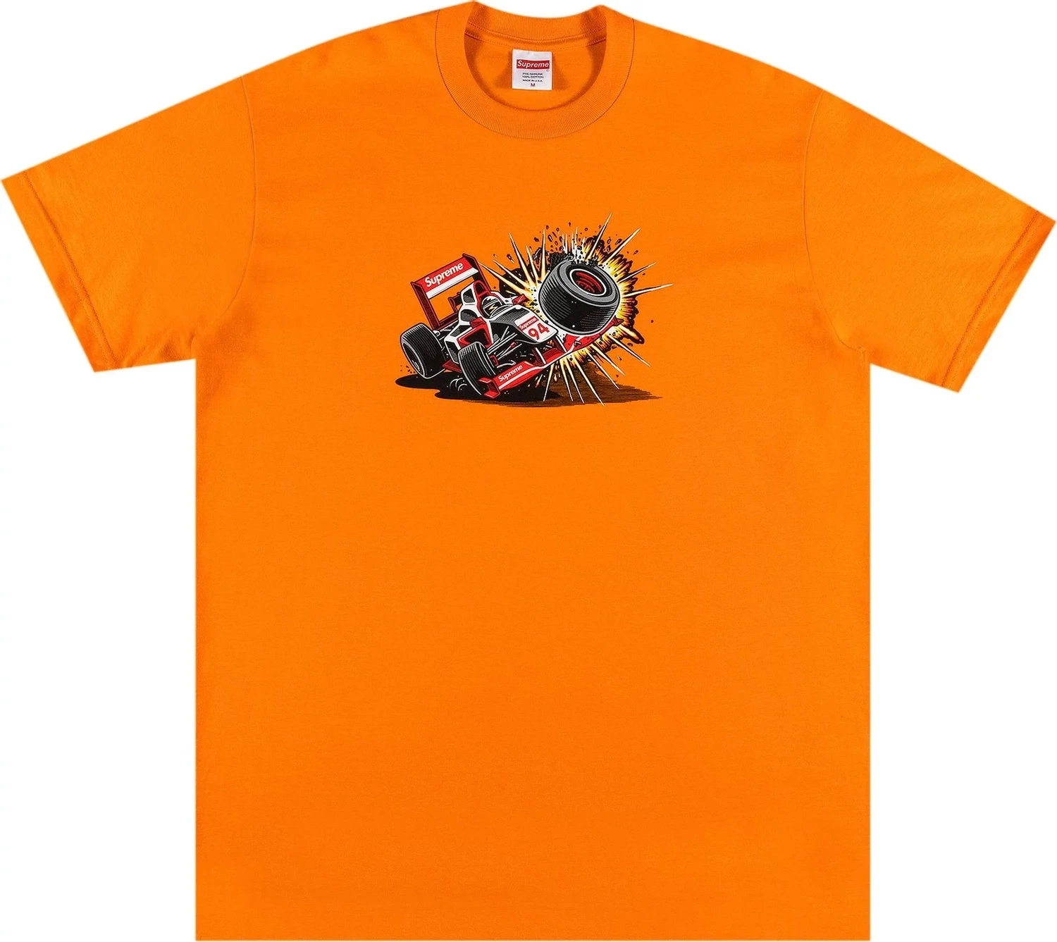 SUPREME CRASH TEE ORANGE