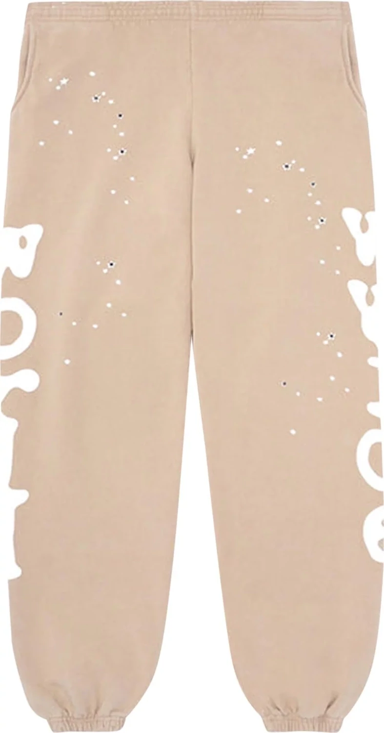 SP5DER SAND BELUGA SWEATPANTS