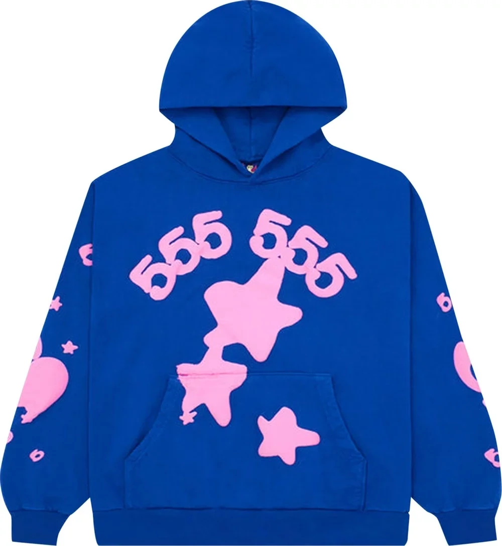 SP5DER BLUE BELUGA HOODIE