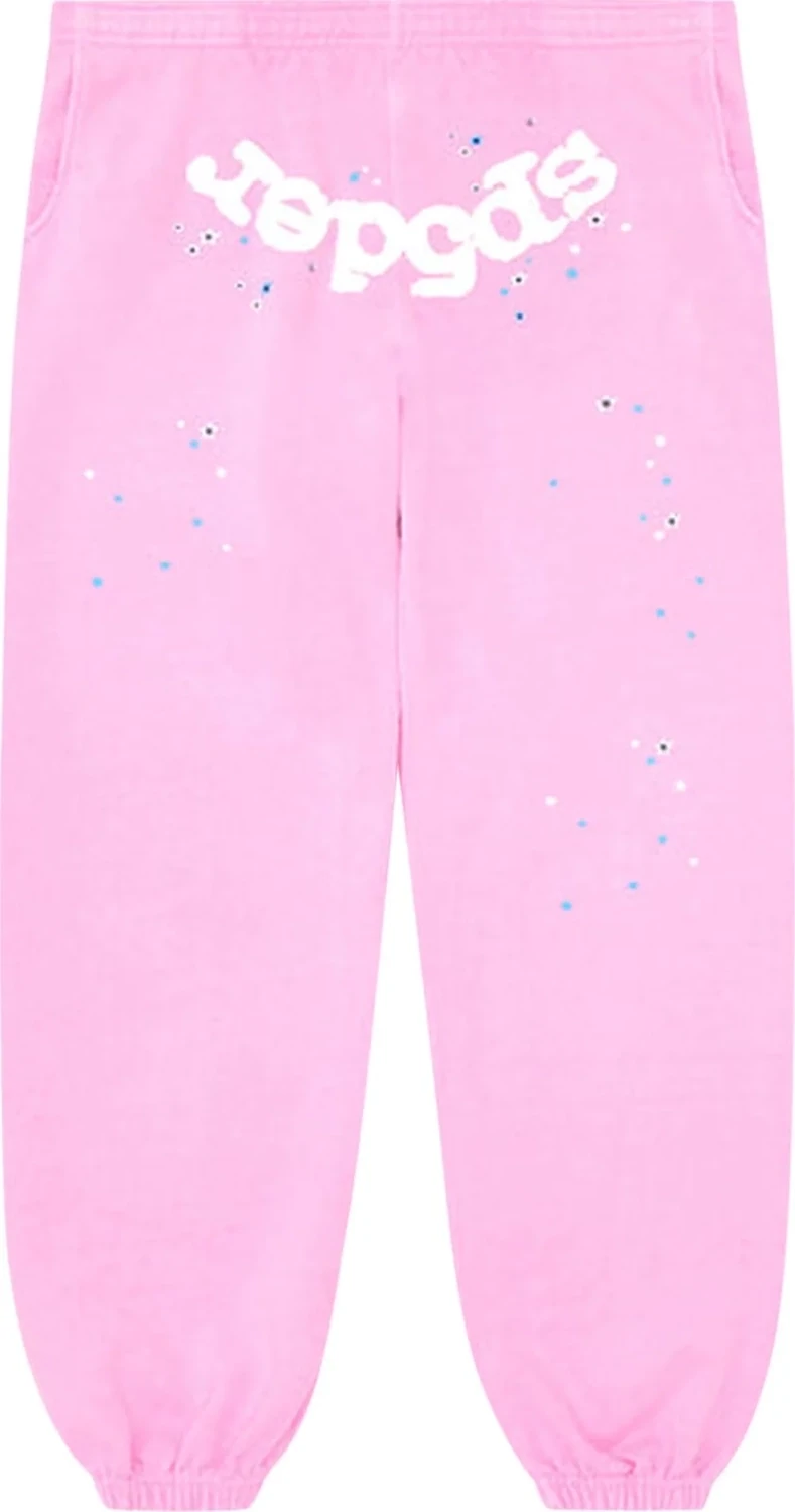 SP5DER OG WEB PINK SWEATPANTS
