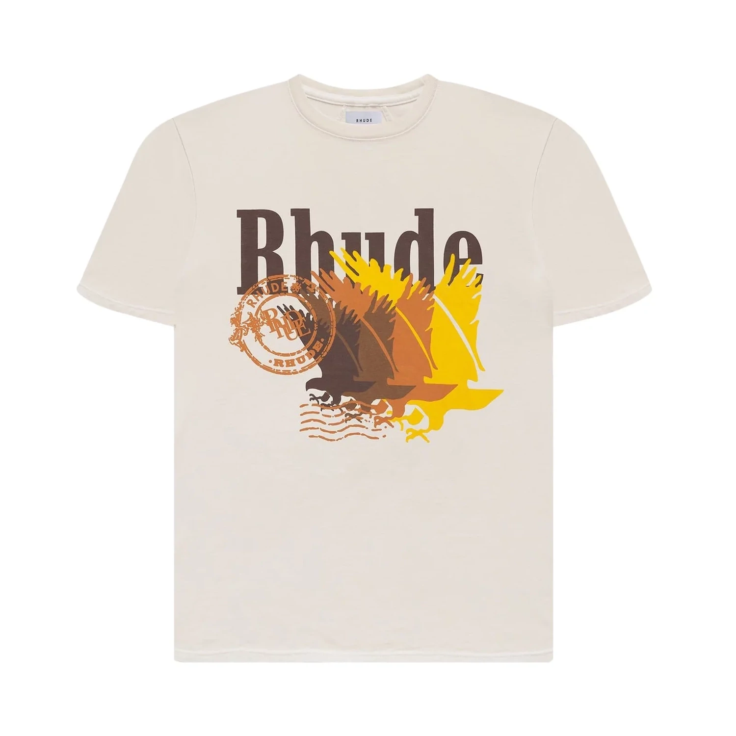 RHUDE POSTAGE TEE VINTAGE WHITE