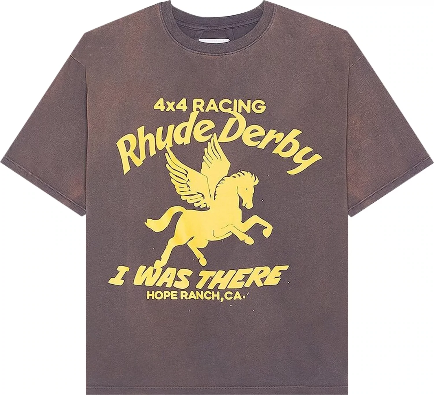 RHUDE DERBY TEE VINTAGE GREY