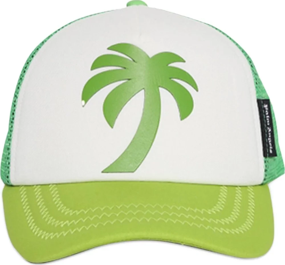 PALM ANGELS LIGHT GREEN TRUCKER