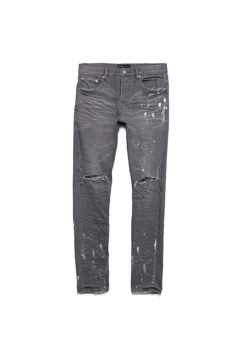 PURPLE BRAND GREY DISTRESS JEANS