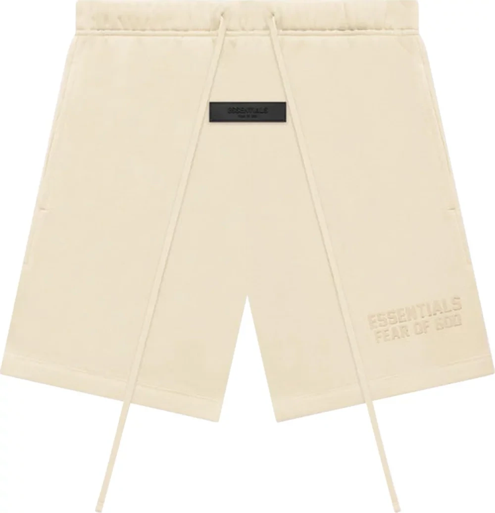 ESSENTIALS DRAWSTRING SHORTS EGG SHELL