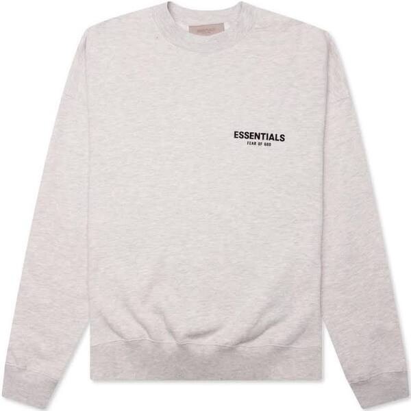 ESSENTIALS PULLOVER CREWNECK LIGHT OATMEAL