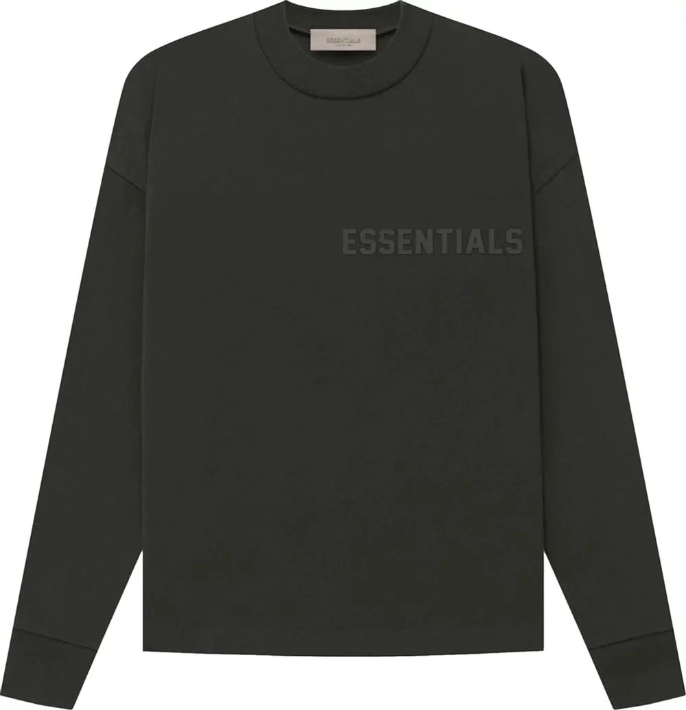 ESSENTIALS L/S TEE OFF BLACK