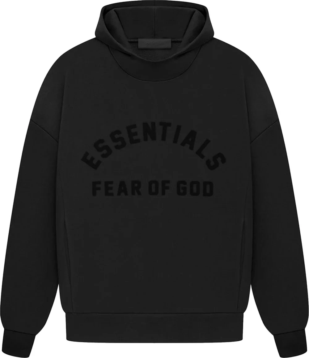 ESSENTIALS HOODIE JET BLK