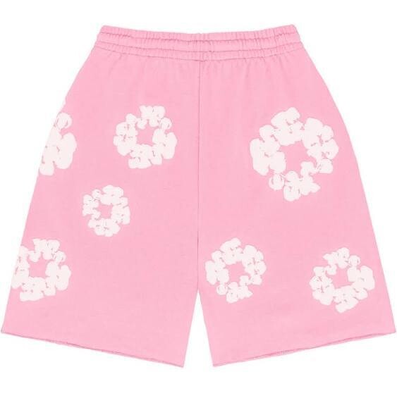 DENIM TEARS THE COTTON WREATH SHORTS PINK