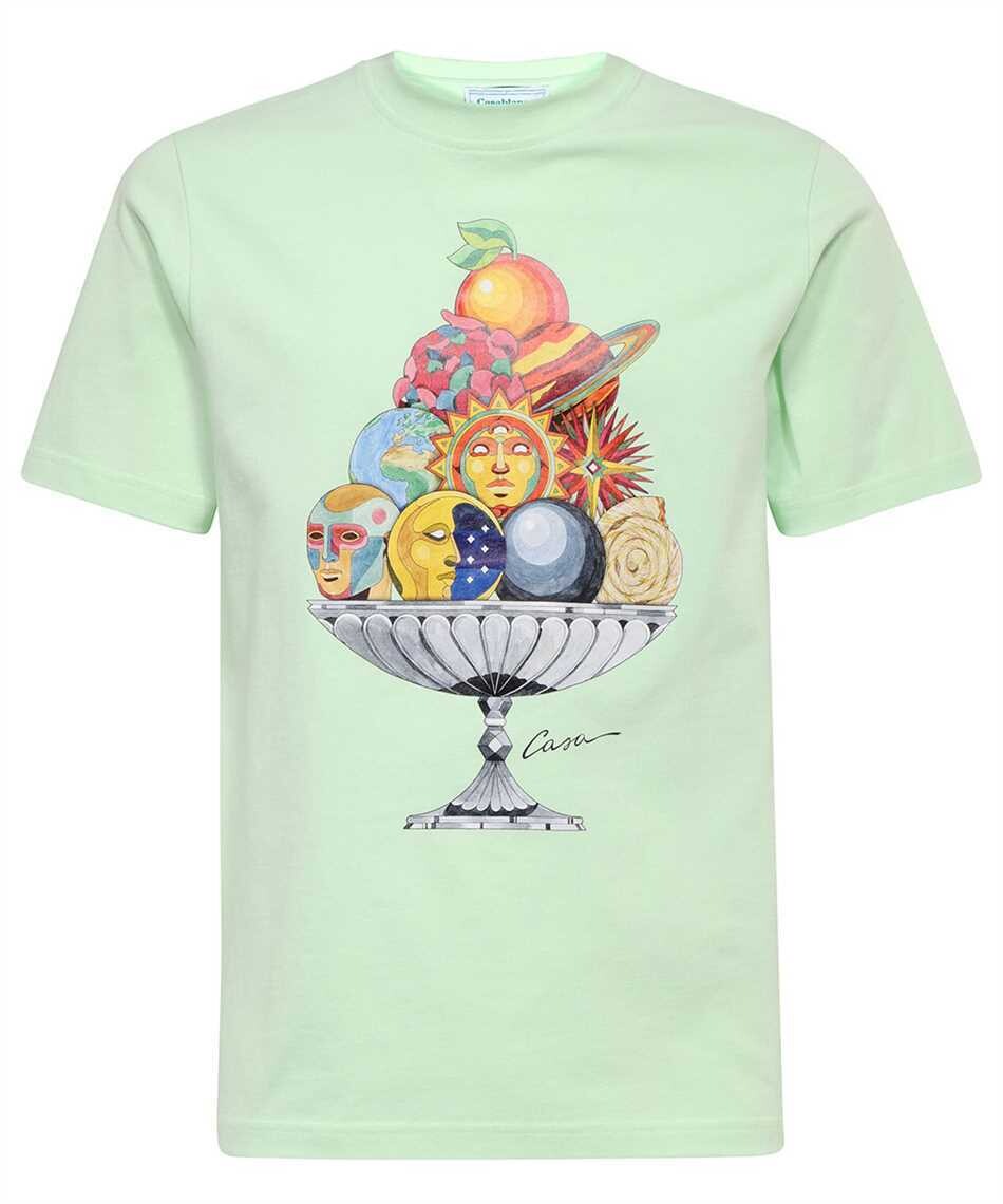 CASA BLANCA GREEN PRINTED TEE