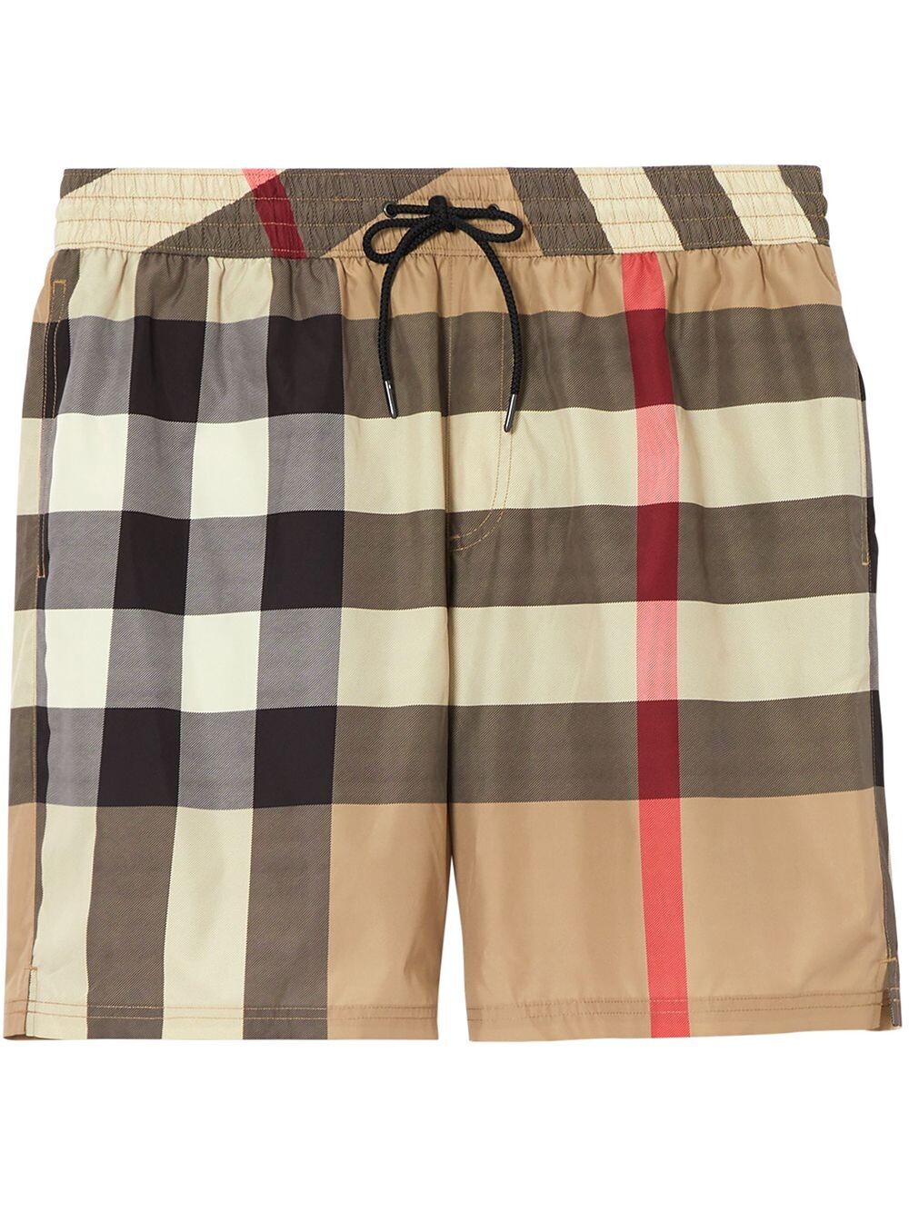 BURBERRY CHECK SWIM SHORTS ARCHIVE BEIGE