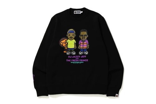 BAPE THE FRESH PRINCE AND DJ JAZZY JEFF BABY MILO CREWNECK