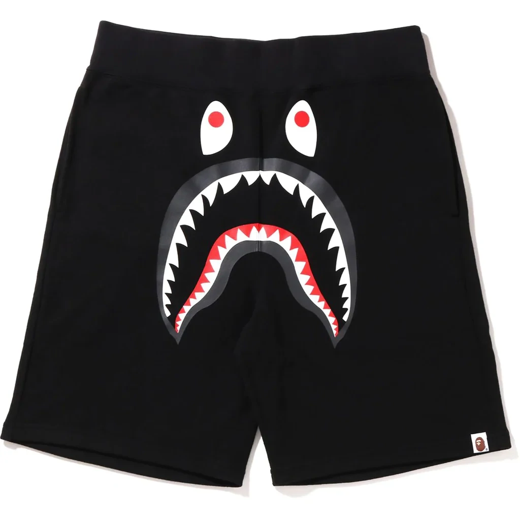 BAPE BLACK SHARK SWEAT SHORTS XL*